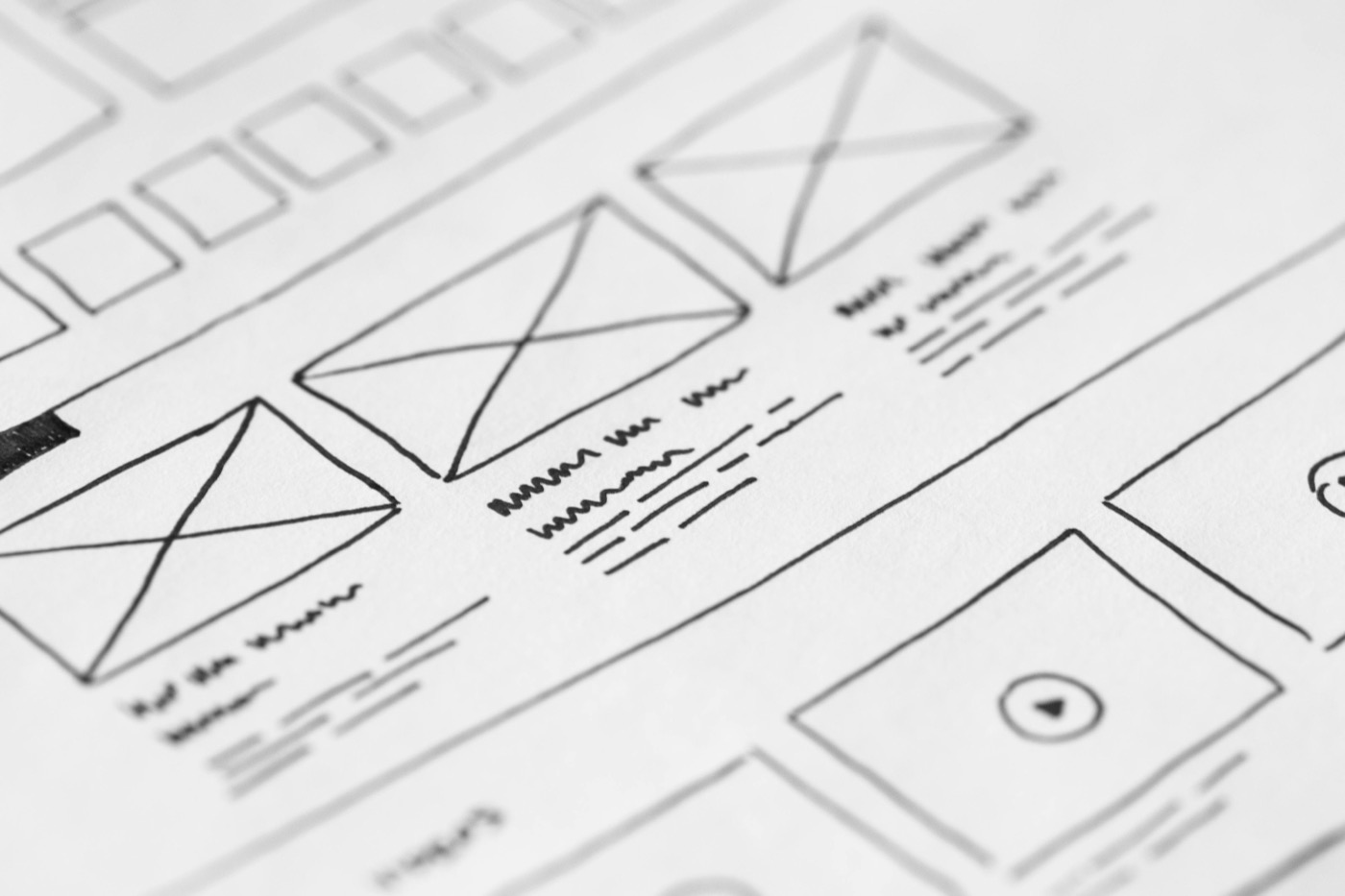 Boceto de diseño web
